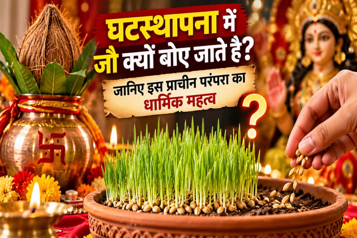 घटस्थापना में जौ क्यों बोए जाते हैं? जानिए इस प्राचीन परंपरा का धार्मिक महत्व